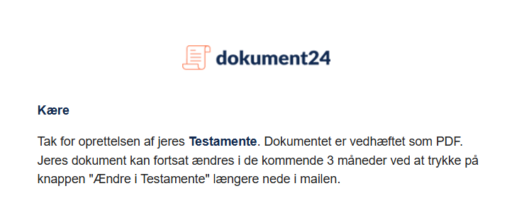 mail fra dokument 24 Mail med testamente dokument modtaget fra Dokument 24